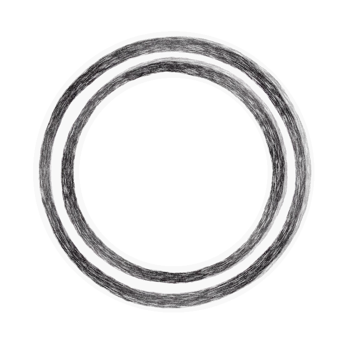 Black tire marks spun into a tight circle on asphalt